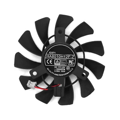 Cooling Fan HA8010H12F-Z for MSI GTX 750ti 750 740 ITX Graphics 2pin 75mm 12V - Image 1 of 2