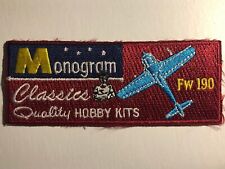 Monogram Classics Aviation FW 190 Vintage Embroidered Patch VGC c1980's-90's 