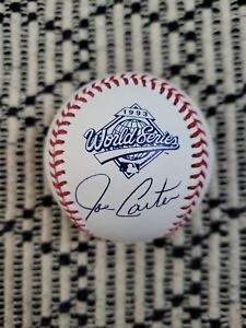 Joe Carter Signed 1993 World Series Baseball Toronto Blue Jays 
