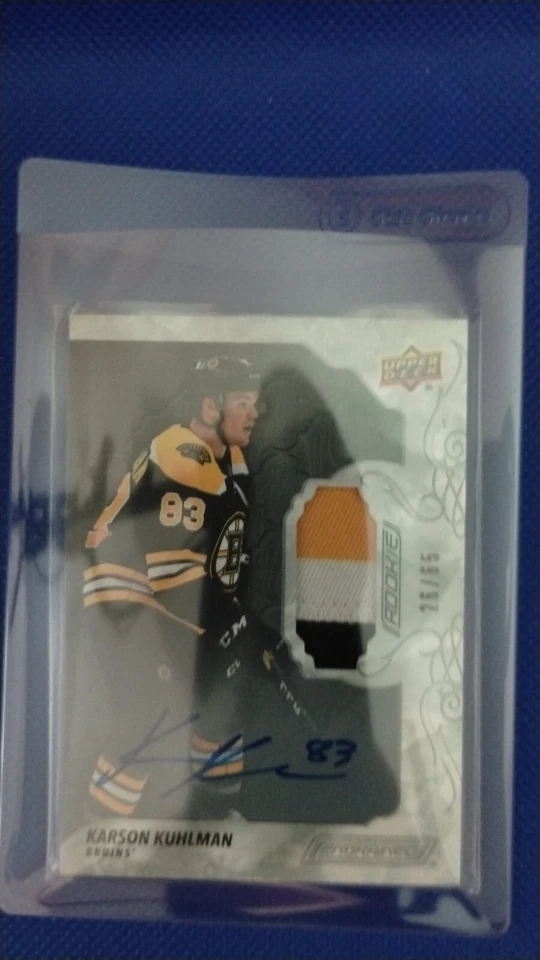 2019 UPPER DECK ENGRAINED #60 KARSON KUHLMAN patch auto 26/65 *NorthernRoute* - Image 1 of 1