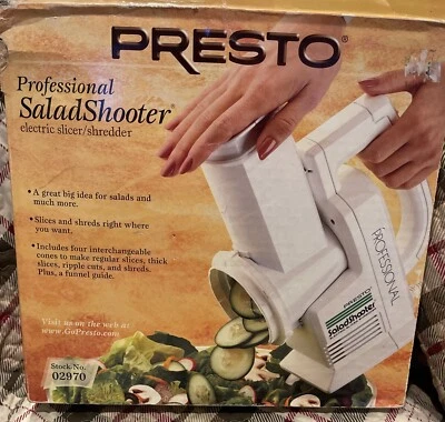 Professional Presto Salad Shooter ELECTRIC SLICER SHREDDER Tested Used Once - Image 1 of 4