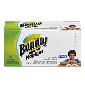 Bounty Tovaglioli Trapuntati, Bianco, 200 per Confezione, 8/Custodia, 1600 Totali - Foto 1 di 1