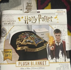 Harry Potter Wizarding World Twin Full Size Fleece Blanket 62"x90" - Picture 1 of 8