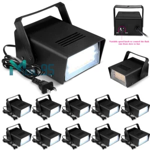 1~10Pcs Disco Strobe Light Party Led White Lights Halloween Flashing Stage Light - Picture 1 of 19