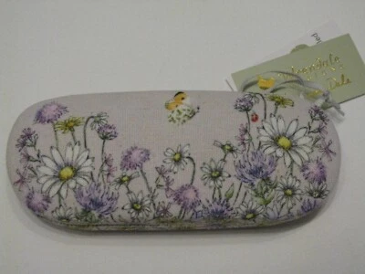 Wrendale Brillenetui Motiv Blumenwiese mit Biene und Schmetterling