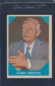 1960 Fleer Baseball Greats #015 Clark Griffith EX 60F15-11016-1 - Foto 1 di 1