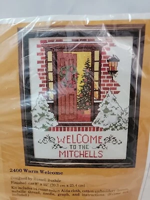 Creative Circle Stitch Cross Stitch Kit SYMBOLS OF SEASON BELLPULL Christmas NEW - Image 1 of 4