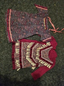Native American Youth Girl's JingleDance Dress Overall 24"  Waist 16" Sleeve 16" - Picture 1 of 8