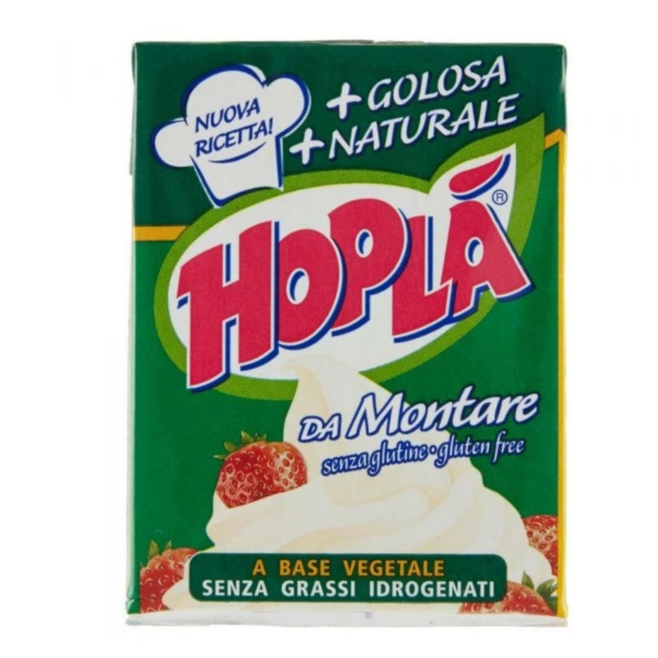 PANNA DA MONTARE ZUCCHERATA HOPLA' CUCINA 200 ML PER DOLCI FRAGOLE FRUTTA