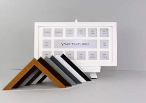 Personalised School Years Photo Frame - Multi Aperture Frame. 20x40cm. - Picture 1 of 13
