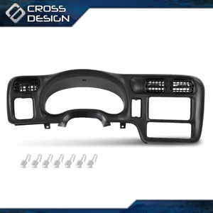Ajuste para 98-04 Chevy S-10 GMC Jimmy Sonoma Blazer Speedo tablero bisel Din - Imagen 1 de 22