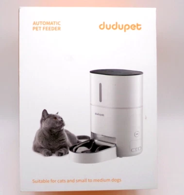 DUDUPET Cat Feeder Timed Automatic with Freshness Chamber - 4L Food Dispenser! - Image 1 of 4