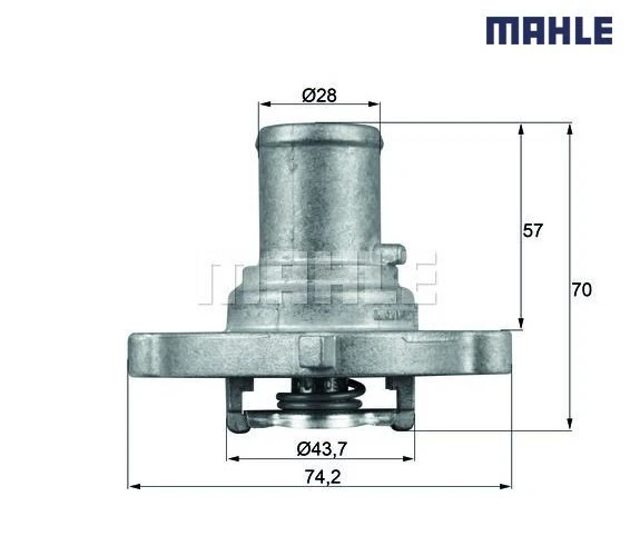 Termostato, refrigerante BEHR MAHLE TI12287D para Fiat Idea Foto 1 de 1