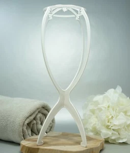 LUTTMANN® Perückenständer Wig Halter in weiß Perücke / Zweithaar NEU Wig Stand - Bild 1 von 3