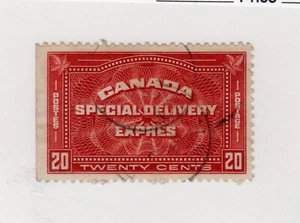 Canada E4 Special Delivery 1930 henna brown used fine black cancel - Picture 1 of 1