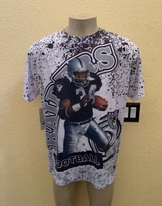 NWT $60 Mitchell & Ness Size L Bo Jackson Los Angeles Raiders Sublimated T-Shirt - Picture 1 of 12