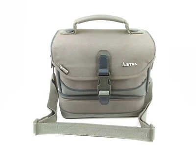 Vintage HAMA Classic V Plus 1 Grey Camera/Camcorder Shoulder Bag - 240x270x140mm - Image 1 of 4