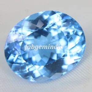 Piedras preciosas sueltas azules ovaladas corte brillante natural Jeremejevite certificadas de 20+ quilates - Imagen 1 de 5