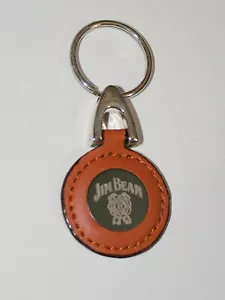 Jim Beam Kentucky Bourbon Wiskey Leather Ad Promo Key Chain New NOS 2000's - Picture 1 of 2