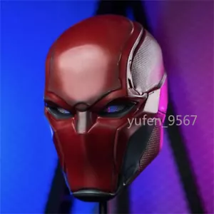 Arkham Knight Mask Red Hood Batman Gothan Helmet Halloween Props Cosplay Gift - Picture 1 of 10