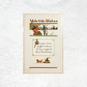 Yule-Tide Wishes Santa Children Lutheran Sanitarium Christmas 1914 Seal Postcard - Picture 1 of 3
