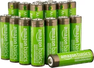 Amazon Basics AA High-Capacity NiMH Rechargeable Batteries 2400mAh (16-Pack) Pre - Picture 1 of 5
