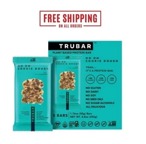 TRUBAR Protein Bar, Oh Oh Cookie Dough, Plant Based Protein, Vegan, New - Picture 1 of 10