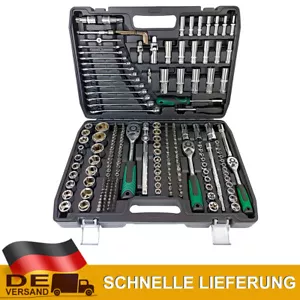216-tlg. Steckschlüssel Satz Bits Stecknüsse Werkzeugkoffer - Bild 1 von 7