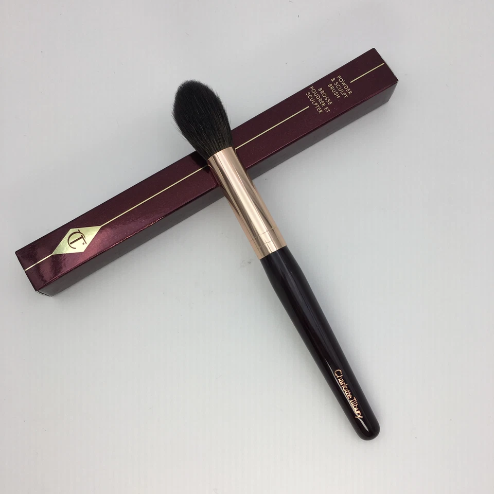 Beauty brush Charlotte Tilbury powder and SCULPT brush with brand new box!