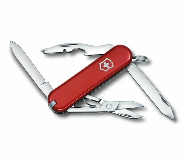 Victorinox Rambler Pocket Knife with 10 Implements - Red
