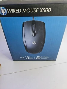 HP X500 USB Souris Standard - Noir - Photo 1/2