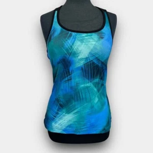 Sujetador ATHLETIC WORKS Damas Entrenamiento Espalda Corredora Estante Medio Azul/Negro - Imagen 1 de 10