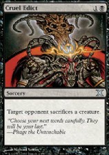 CRUEL EDICT FOIL 10th Edition MTG Magic the Gathering Cards DJMagic