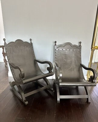 古董露营椅和摇椅套装 — 第 1/4 张图片