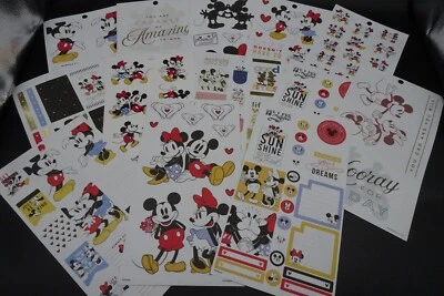Lot of 13 Happy Planner Disney Mickey & Minnie Mouse Sticker Sheets / New  - Image 1 of 4