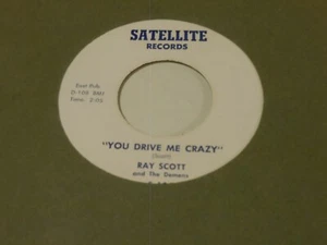 Repro 45 Ray Scott You Drive Me Crazy Satellite - Picture 1 of 2