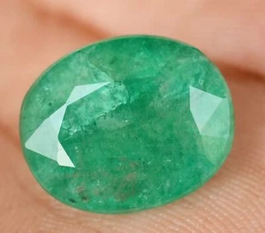 Muzo Colombian Natural Emerald 11.40 Ct Rare Found Oval CERTIFIED Loose Gemstone - Picture 1 of 6
