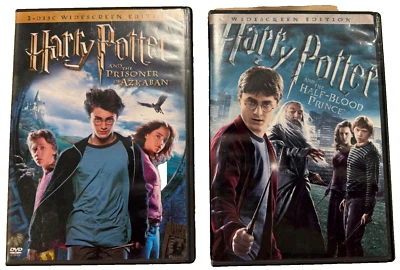 Harry Potter DVD Lot Two (2) Half-Blood Prince and Prisoner of Azkaban Originals - Image 1 of 4