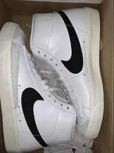 Nike Blazer Mid '77 Vintage 'White Black' BQ6806-100 Men's Sz 8 Lifestyle Retro - Picture 1 of 7