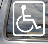 Handicap Vinyl Decal Sticker Car Truck Business Window Door Sign Disabled Senior