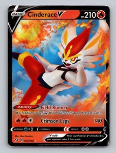 Cinderace V 035/192 Holo Rare Rebel Clash Sword Shield Pokemon Card NM - Picture 1 of 2