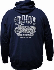 Übergrößen Kapuzen-Sweatjacke Gentleman Ghost Rider AHORN SPORTSWEAR Navy - Bild 1 von 5