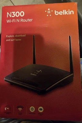 Belkin N300 XR Wi-Fi N Router - Black - Image 1 of 2