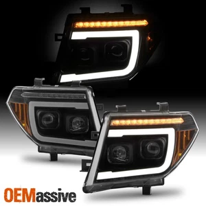 For 05-08 Frontier Pathfinder Halogen Projector Headlights w/ Sequential Signal - Picture 1 of 11
