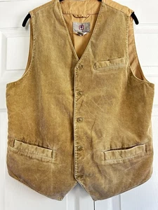Gilet The Territory Ahead uomo Medium M velluto a coste marrone marrone marrone tasche cachi western - Foto 1 di 12