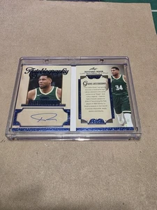 2025 Leaf History Book  Giannis Antetokounmpo Autobiography Autograph 2/5 - Picture 1 of 2