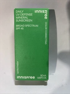 Protector solar mineral Innisfree Daily UV Defense FPS 45, 1,69 oz, caducidad 3/2026 - Imagen 1 de 3