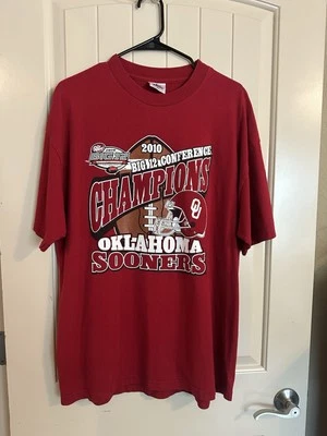 2010 Unisex Oklahoma Sooners Big 12 Football Conference Champions T-Shirt - Image 1 of 4