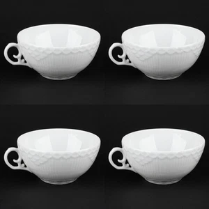 Set 4x 2" flache Tasse, 1. Qualität, weiß Vollspitze Royal Copenhagen - Bild 1 von 7