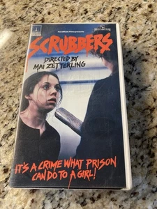 Scrubbers 80's VHS Starring Mai Zetterling | Women in Prison Rare OOP - Picture 1 of 7
